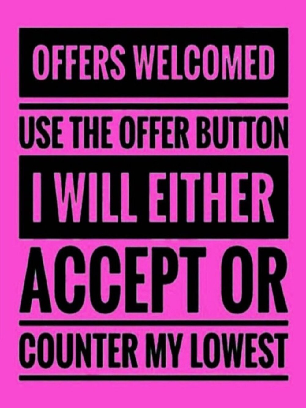 Reasonable offers welcome!